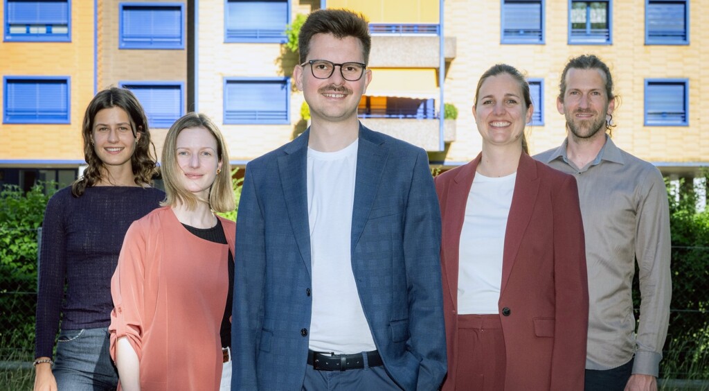 (v.l.n.r.) Marina Müller, Nerina Itin, Konradin Franzini (bisher), Patricia Gasser, Marcel Straumann